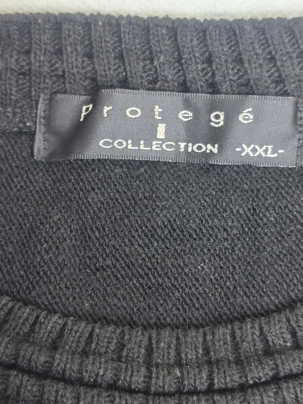 Protege Collection Men's Textured Knit Sweater Black Brown Size XXL
